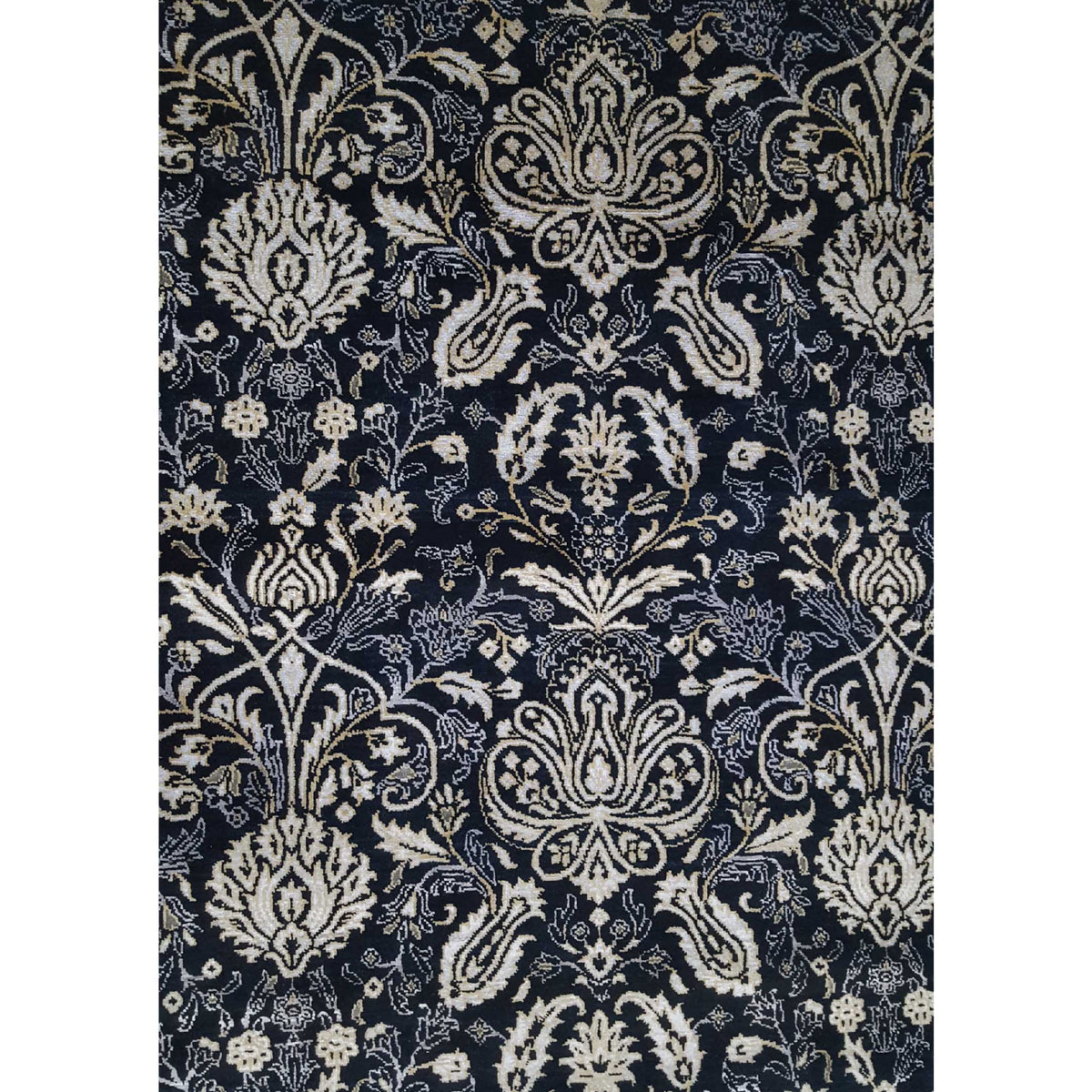 Pacific Venus 14589 Black Black Transitional Hand Knotted Rug