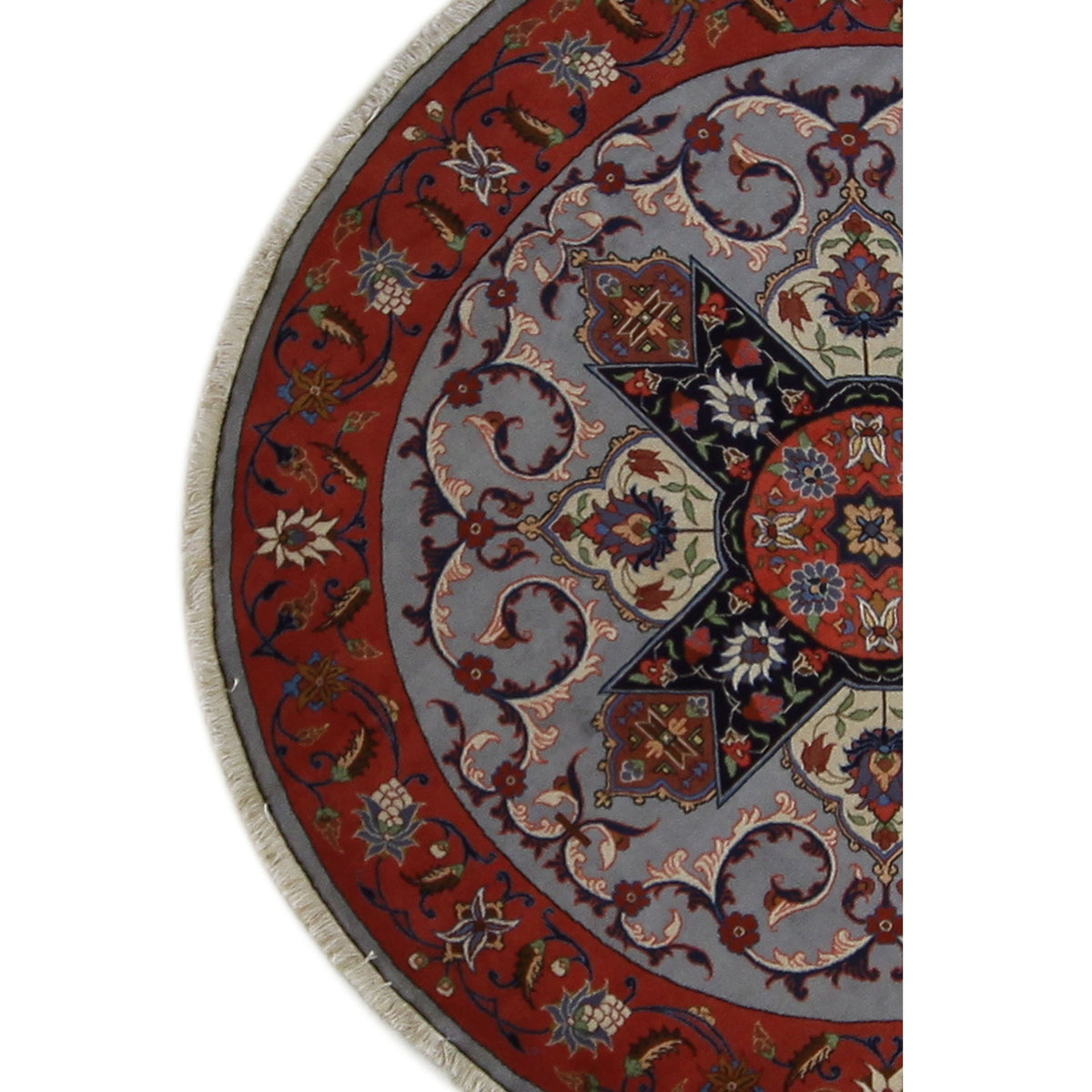 Pacific Tabriz 14608 Lt.Grey Rust Traditional Hand Knotted Rug
