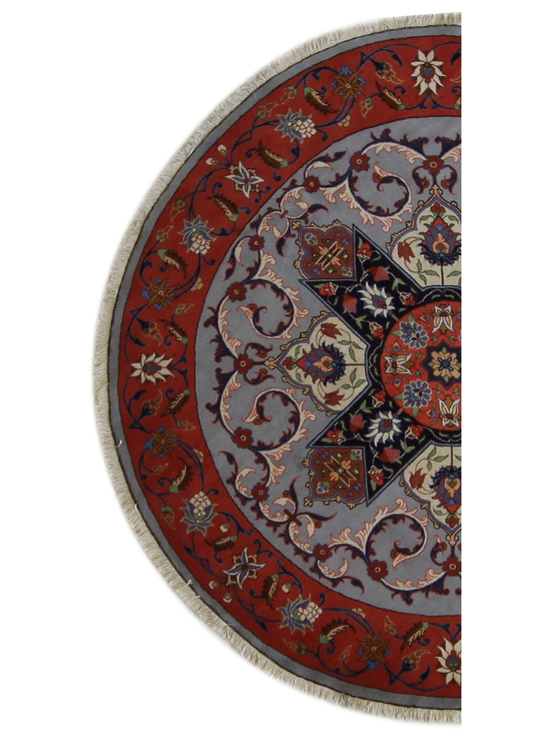 Pacific Tabriz 14608 Lt.Grey Rust Traditional Hand Knotted Rug