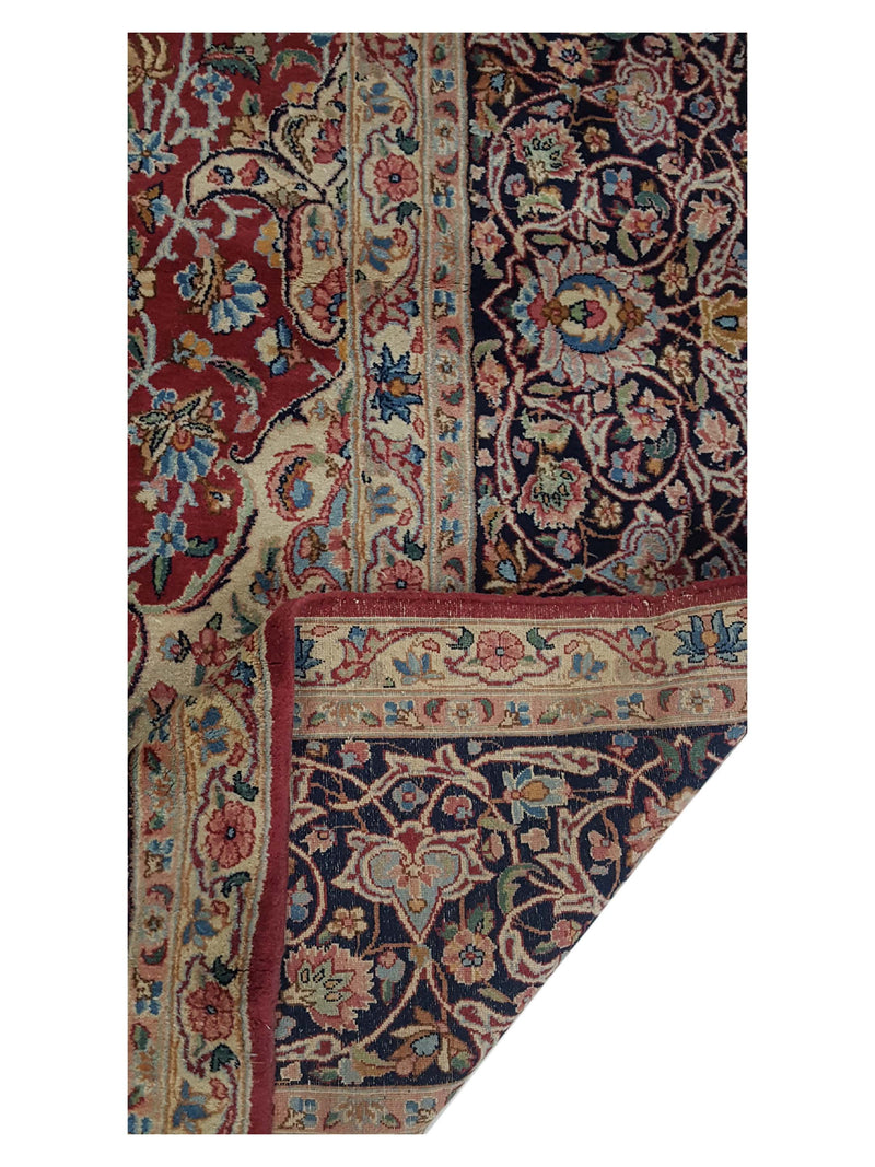 Pacific Kerman 14611 Burgundy Rust Traditional Hand Knotted Rug