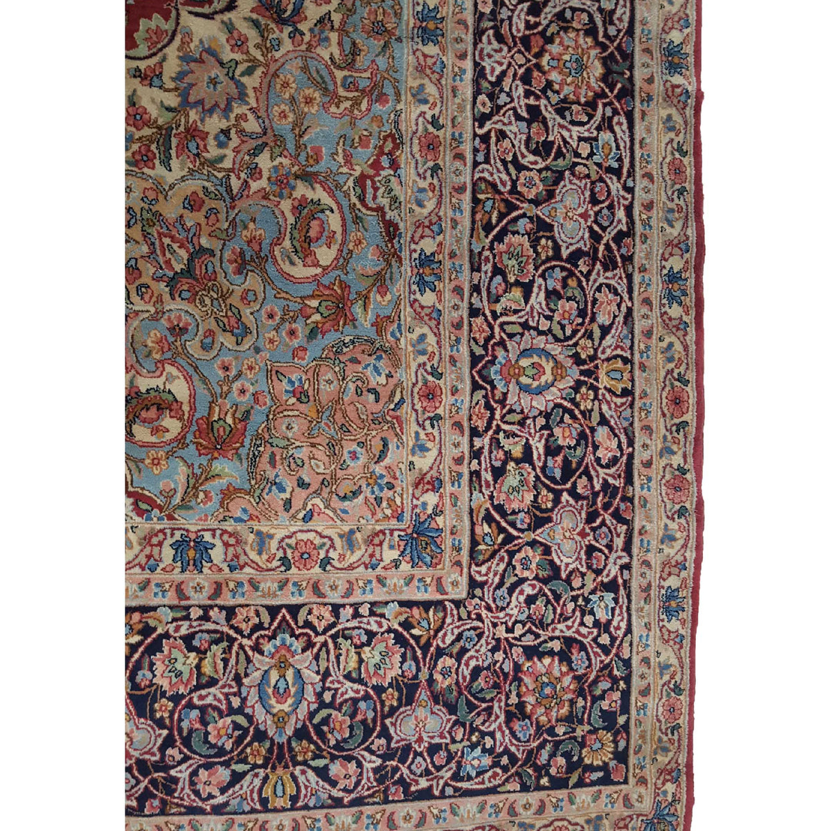 Pacific Kerman 14611 Burgundy Rust Traditional Hand Knotted Rug