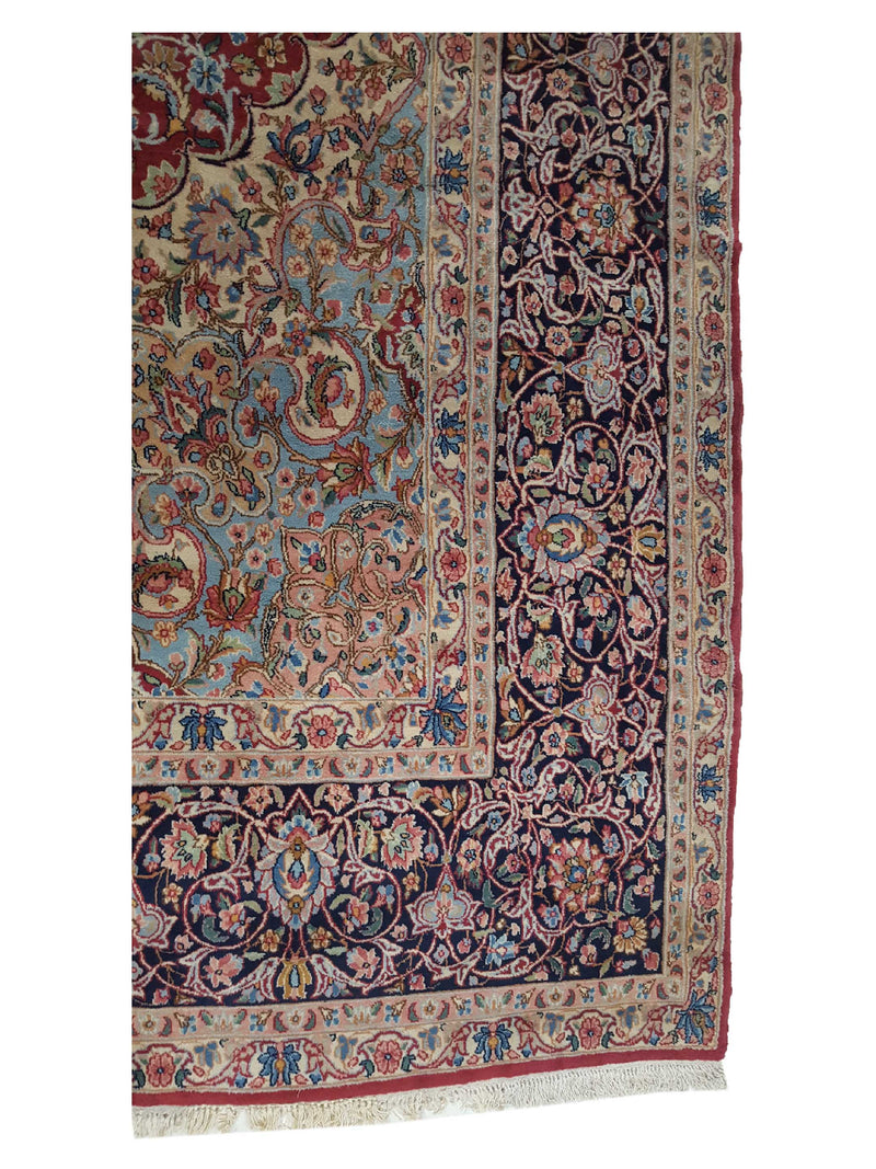 Pacific Kerman 14611 Burgundy Rust Traditional Hand Knotted Rug