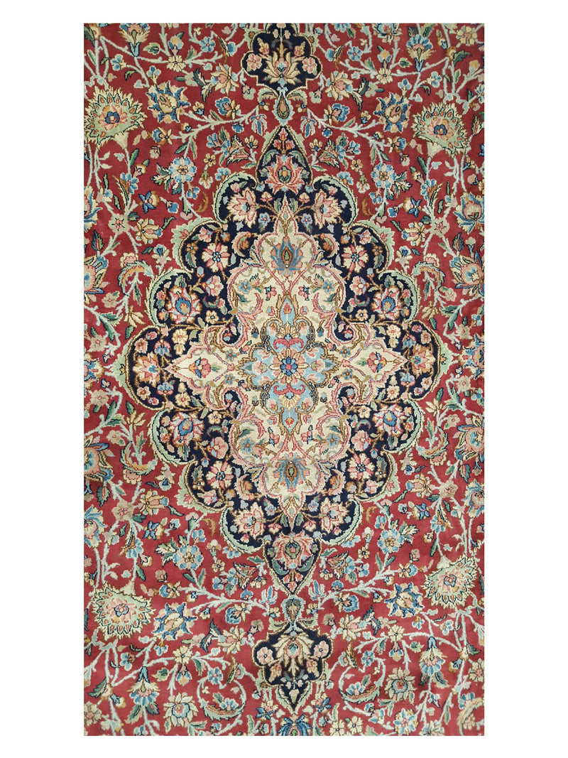 Pacific Kerman 14611 Burgundy Rust Traditional Hand Knotted Rug