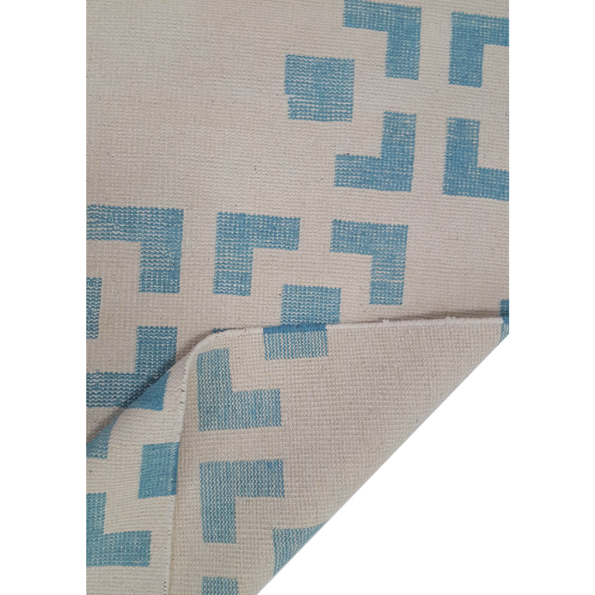 Pacific Water Colors 14617 Ivory Lt.Blue Modern Hand Knotted Rug