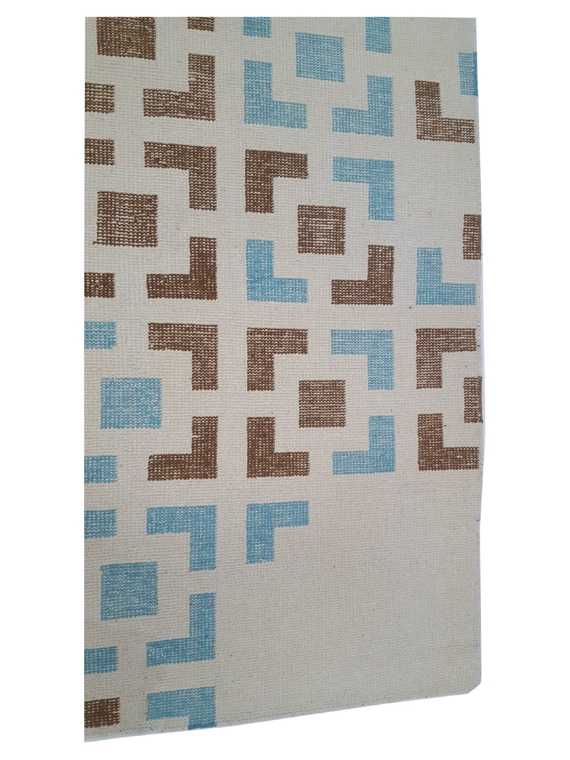 Pacific Water Colors 14617 Ivory Lt.Blue Modern Hand Knotted Rug
