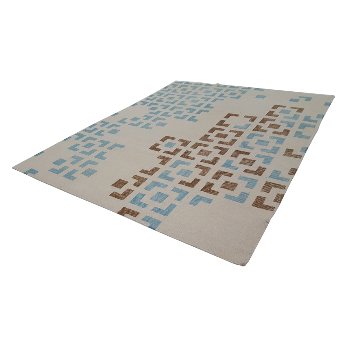 Pacific Water Colors 14617 Ivory Lt.Blue Modern Hand Knotted Rug