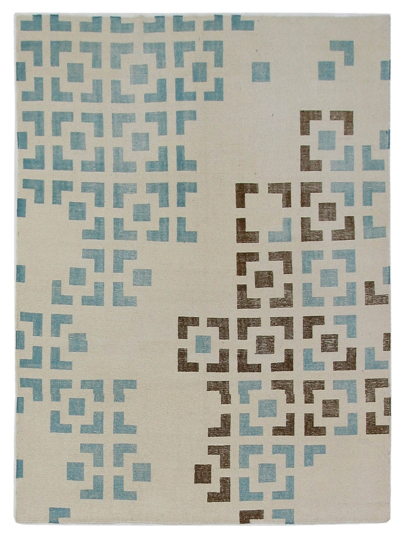 Pacific Water Colors  Ivory Lt.Blue Modern