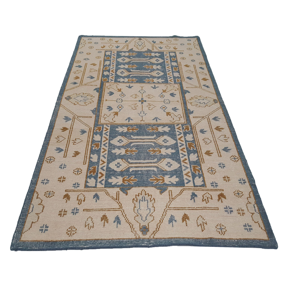 Pacific Tribal 14624 Blue Ivory Transitional Hand Knotted Rug