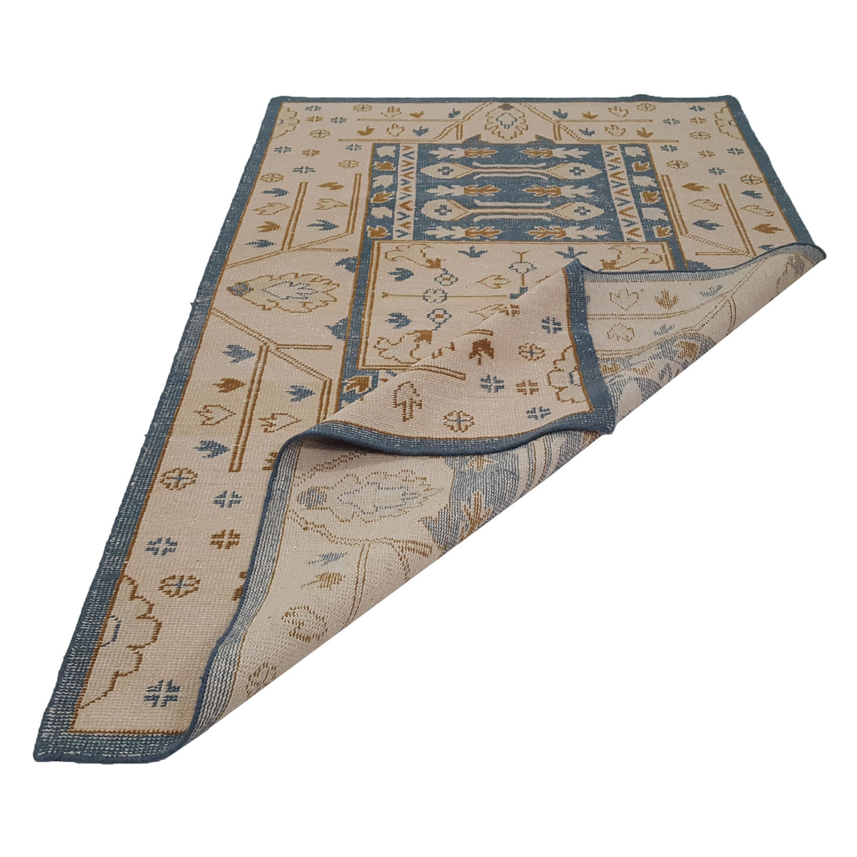 Pacific Tribal 14624 Blue Ivory Transitional Hand Knotted Rug
