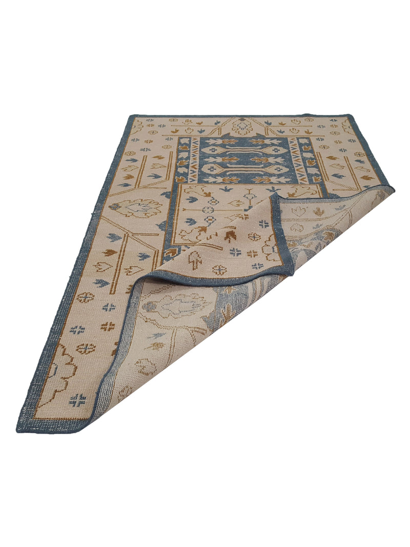 Pacific Tribal 14624 Blue Ivory Transitional Hand Knotted Rug