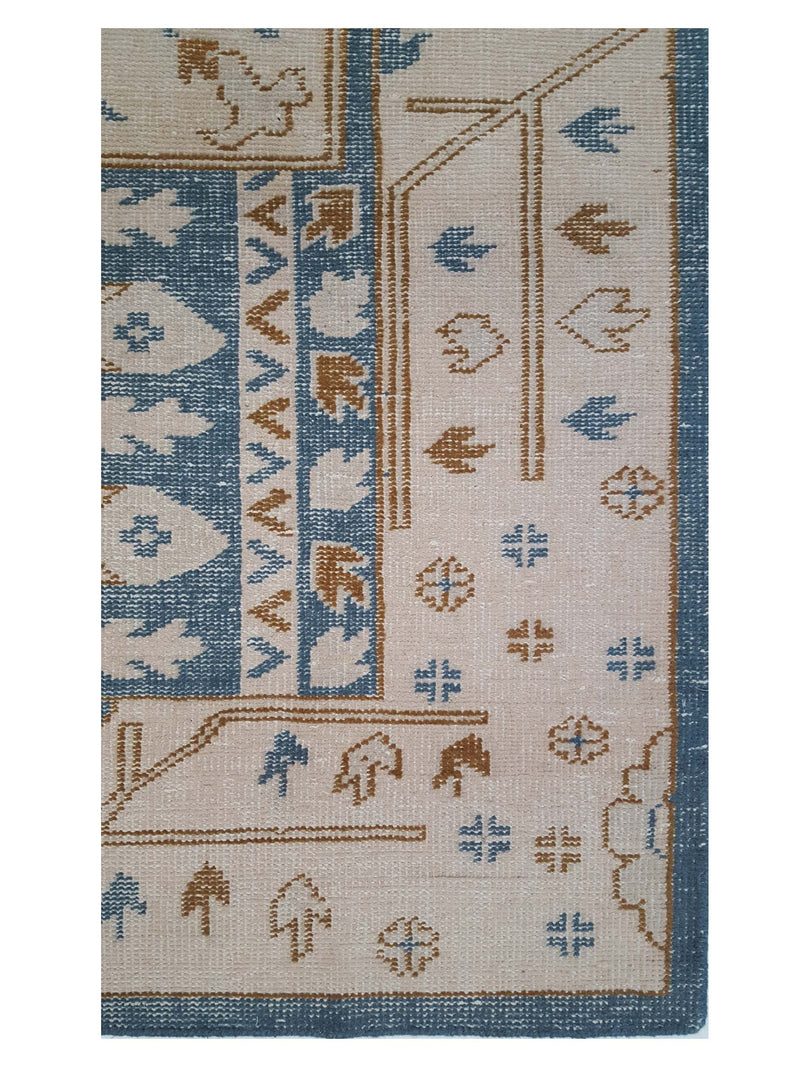 Pacific Tribal 14624 Blue Ivory Transitional Hand Knotted Rug