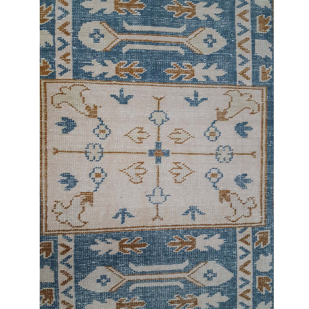 Pacific Tribal 14624 Blue Ivory Transitional Hand Knotted Rug