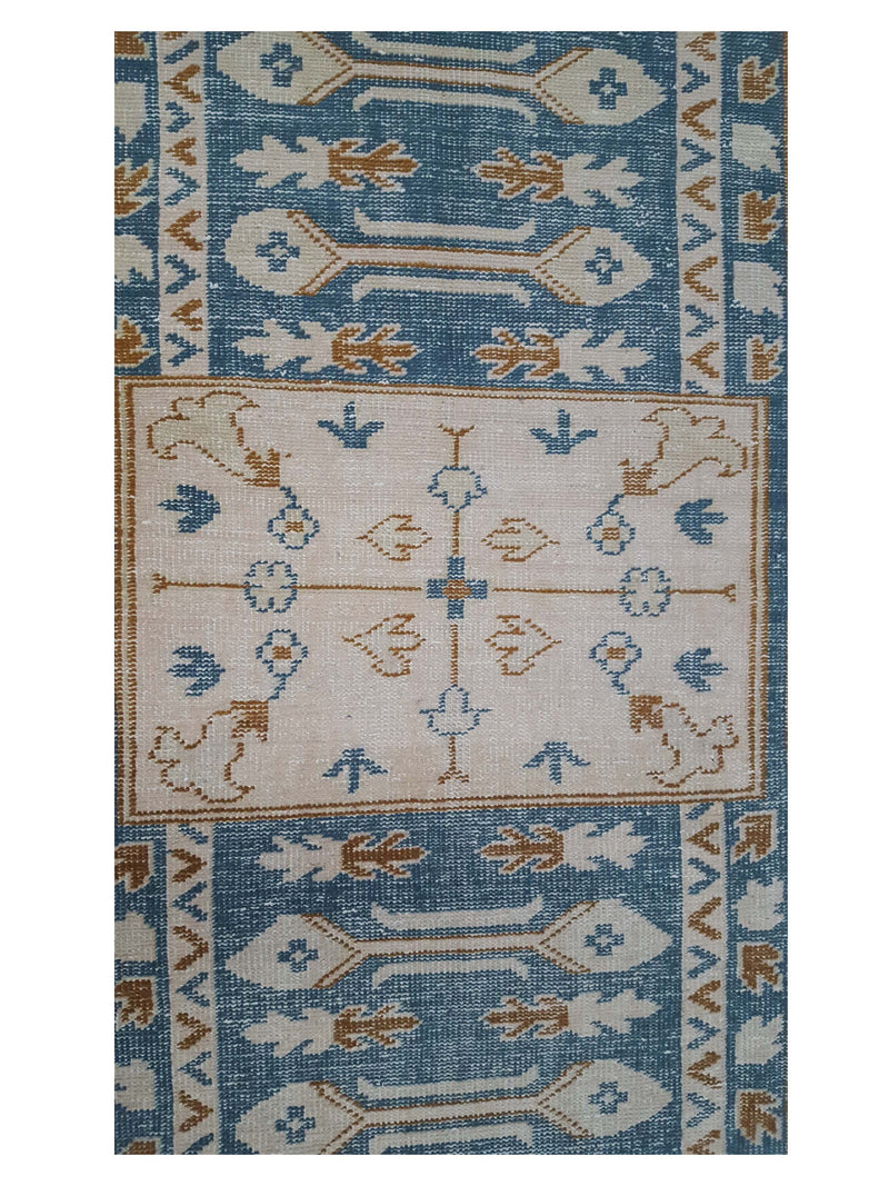 Pacific Tribal 14624 Blue Ivory Transitional Hand Knotted Rug