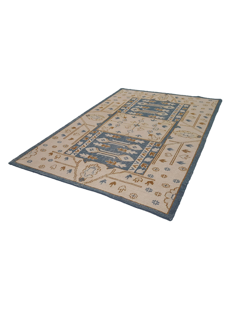 Pacific Tribal 14624 Blue Ivory Transitional Hand Knotted Rug