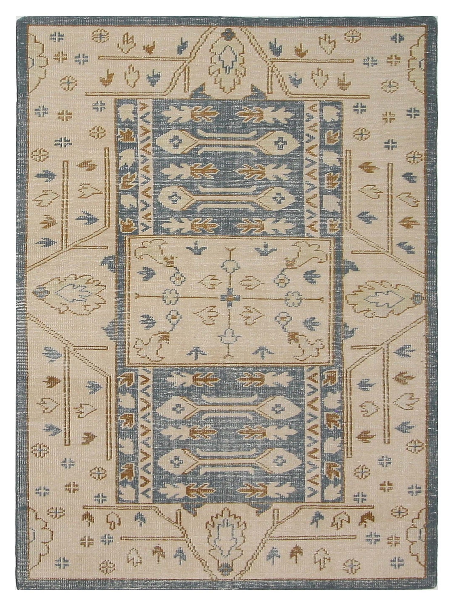 Pacific Tribal  Blue Ivory Transitional