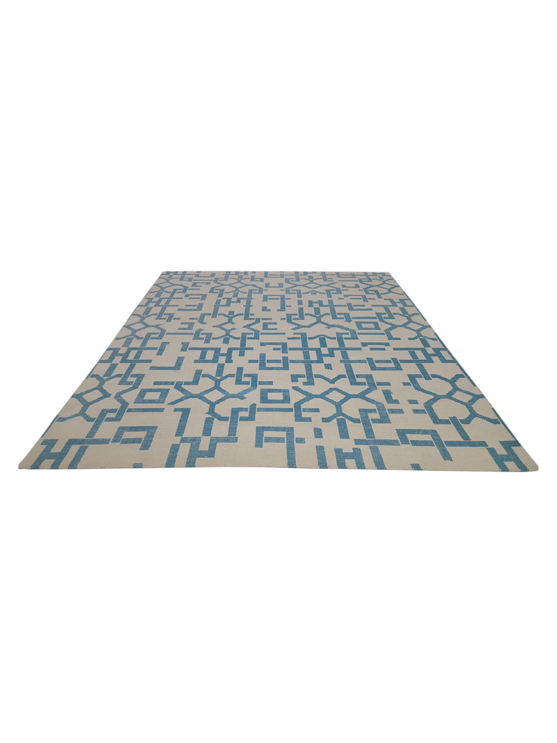 Pacific Water Colors 14631 Beige Lt.Blue Modern Hand Knotted Rug