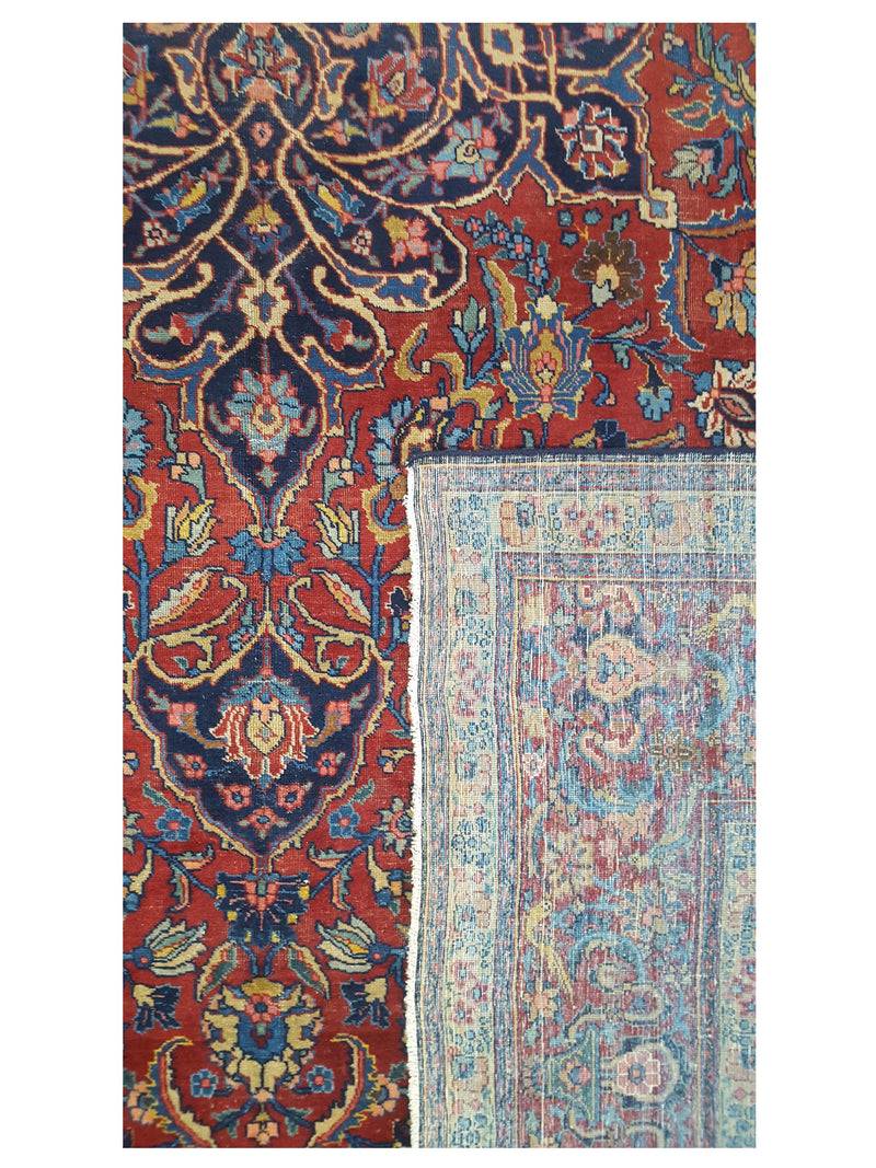 Fasa Antique Khoy 14710 Rust Rust Traditional Antique Rug