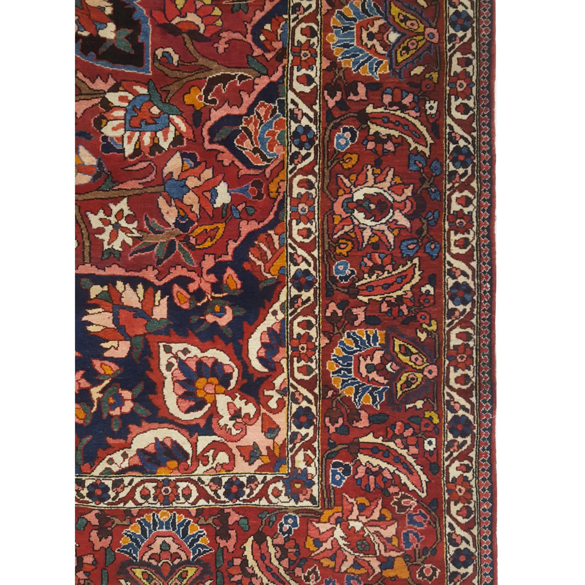 Fasa Antique Bakhtiyari 14713 Red Red Traditional Antique Rug
