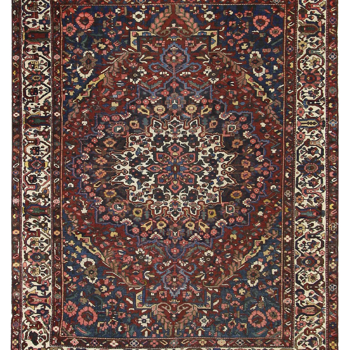 Pacific Bakhtiyari  Burgundy Ivory Traditional