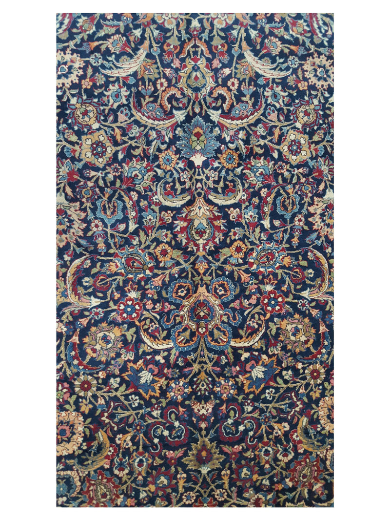 Fasa Antique Semnan 14723 Navy Ivory Traditional Antique Rug
