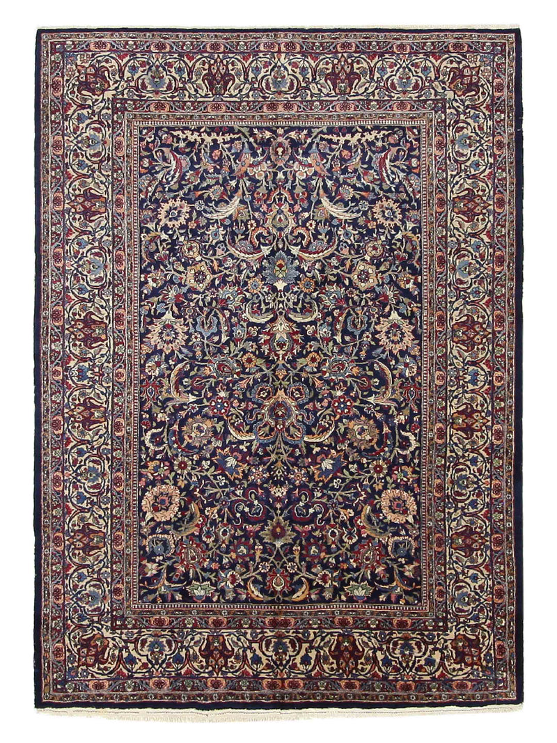 Fasa Antique Semnan  Navy Ivory Traditional
