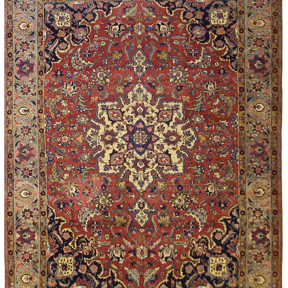 Fasa Antique Khoy  Rust Green Traditional