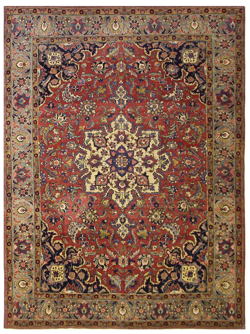 Fasa Antique Khoy  Rust Green Traditional