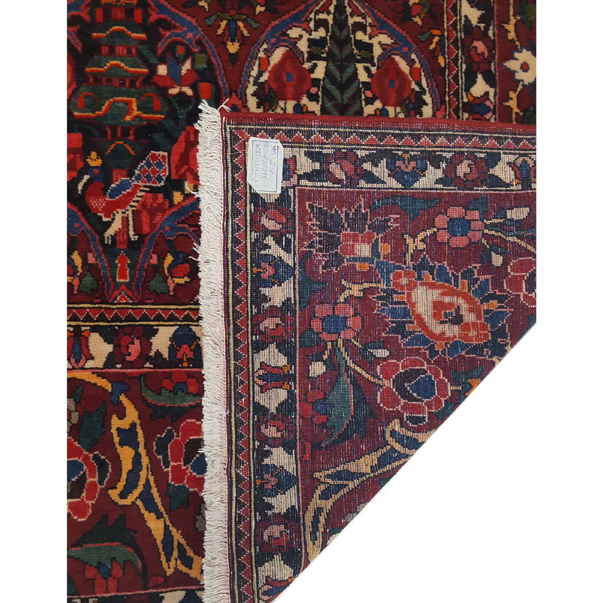 Pacific Bakhtiyari 14735 Burgundy Multi Traditional Hand Knotted Rug