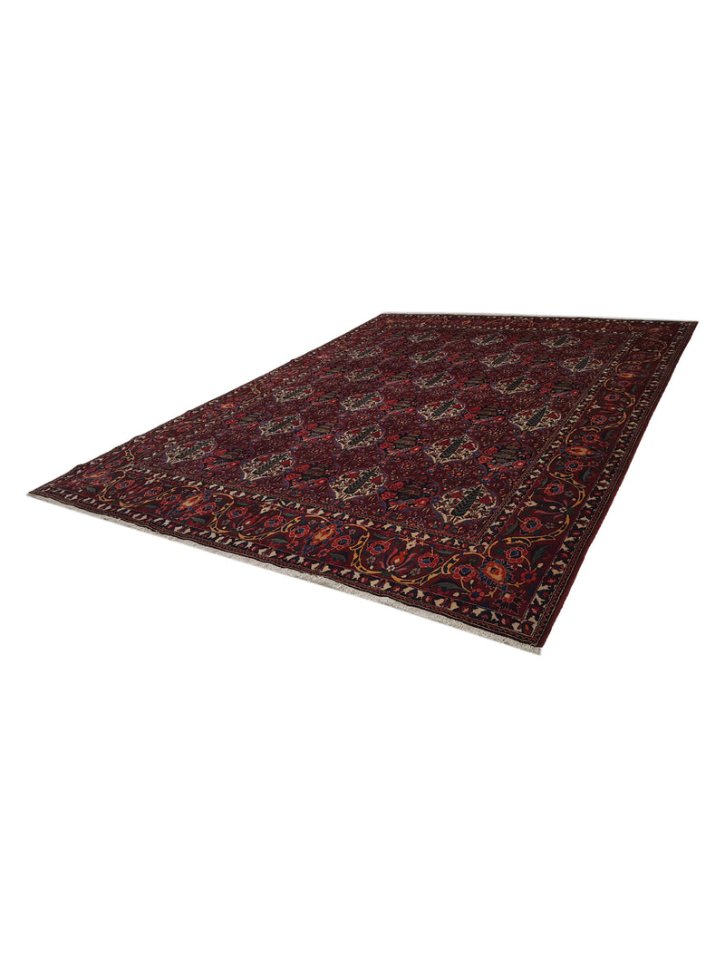 Pacific Bakhtiyari 14735 Burgundy Multi Traditional Hand Knotted Rug