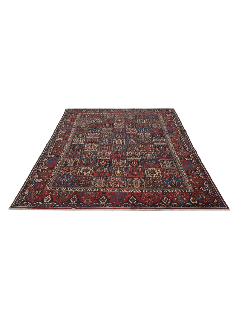 Pacific Bakhtiyari 14746 Rust Red Traditional Hand Knotted Rug