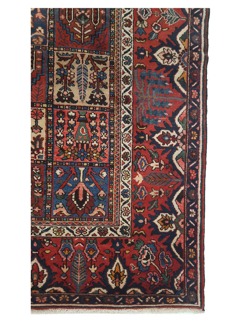 Pacific Bakhtiyari 14746 Rust Red Traditional Hand Knotted Rug