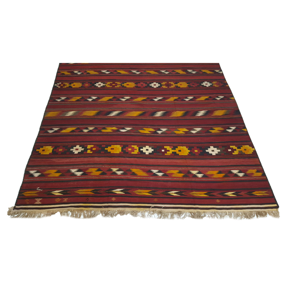Fasa Antique Turk Kilim 14759 Rust Rust Kilim Antique Rug