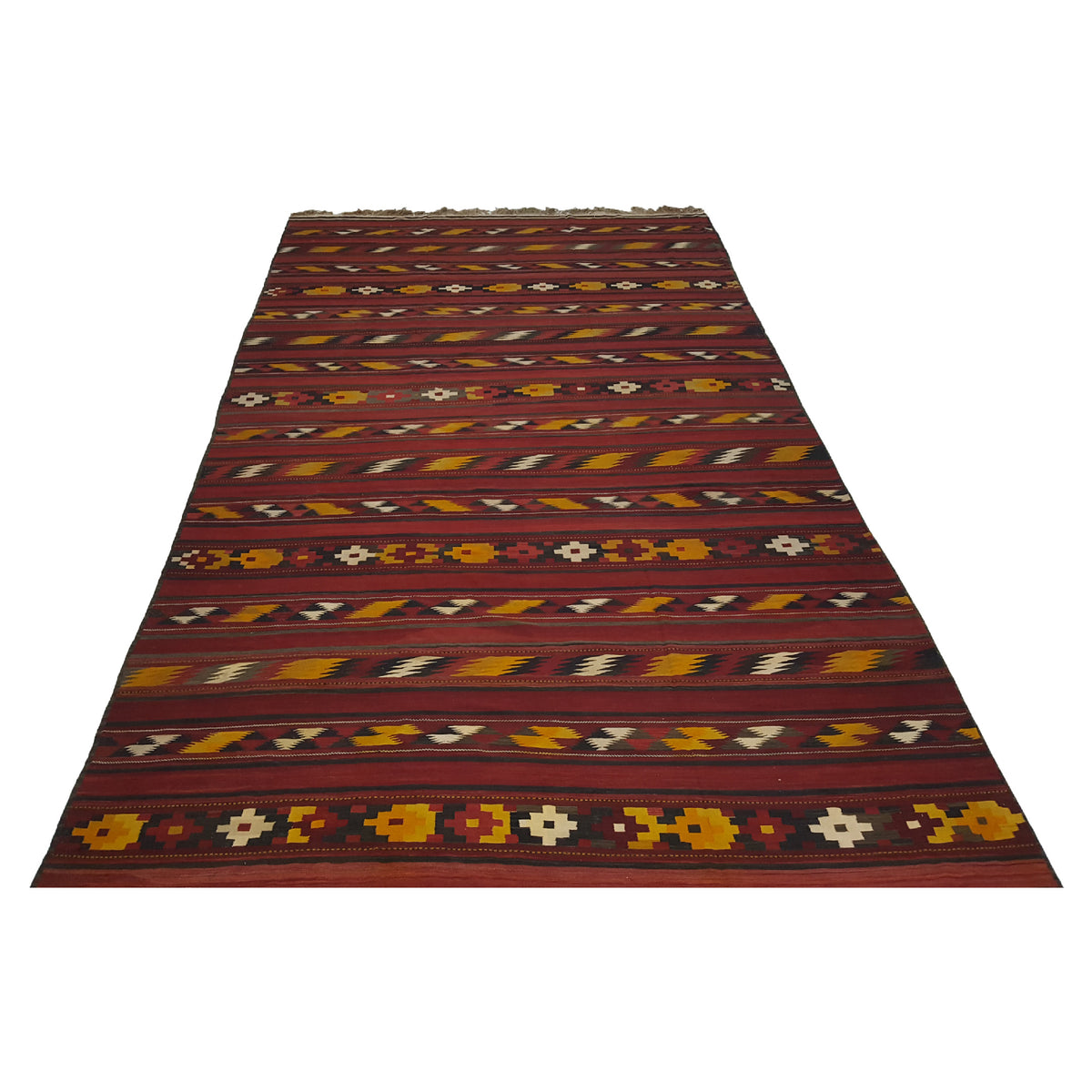 Fasa Antique Turk Kilim 14759 Rust Rust Kilim Antique Rug