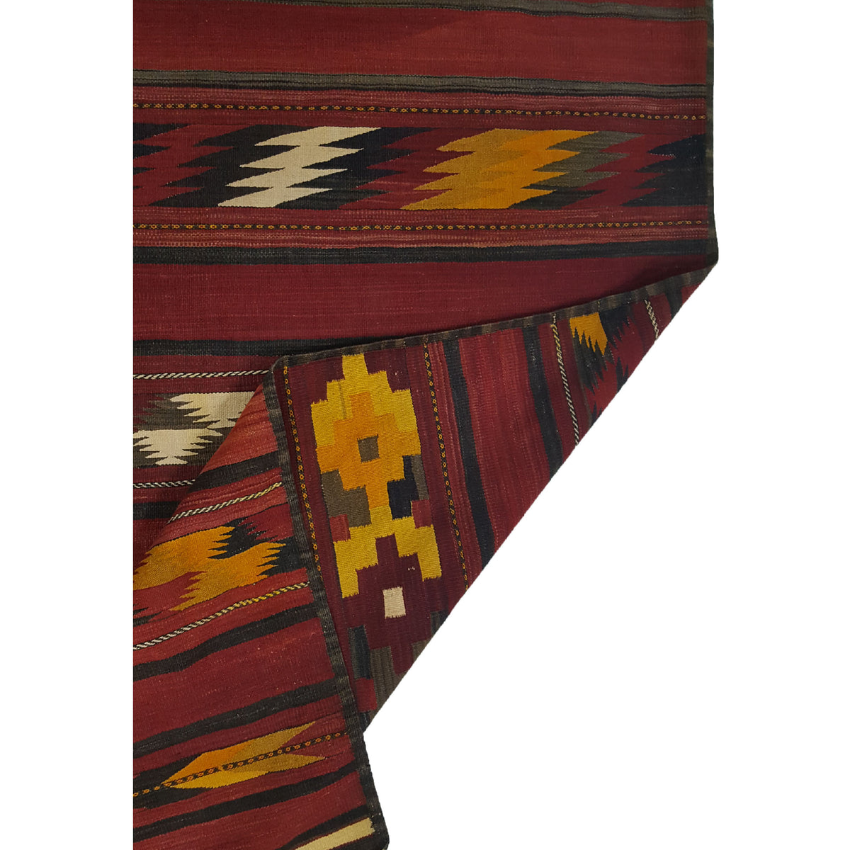 Fasa Antique Turk Kilim 14759 Rust Rust Kilim Antique Rug