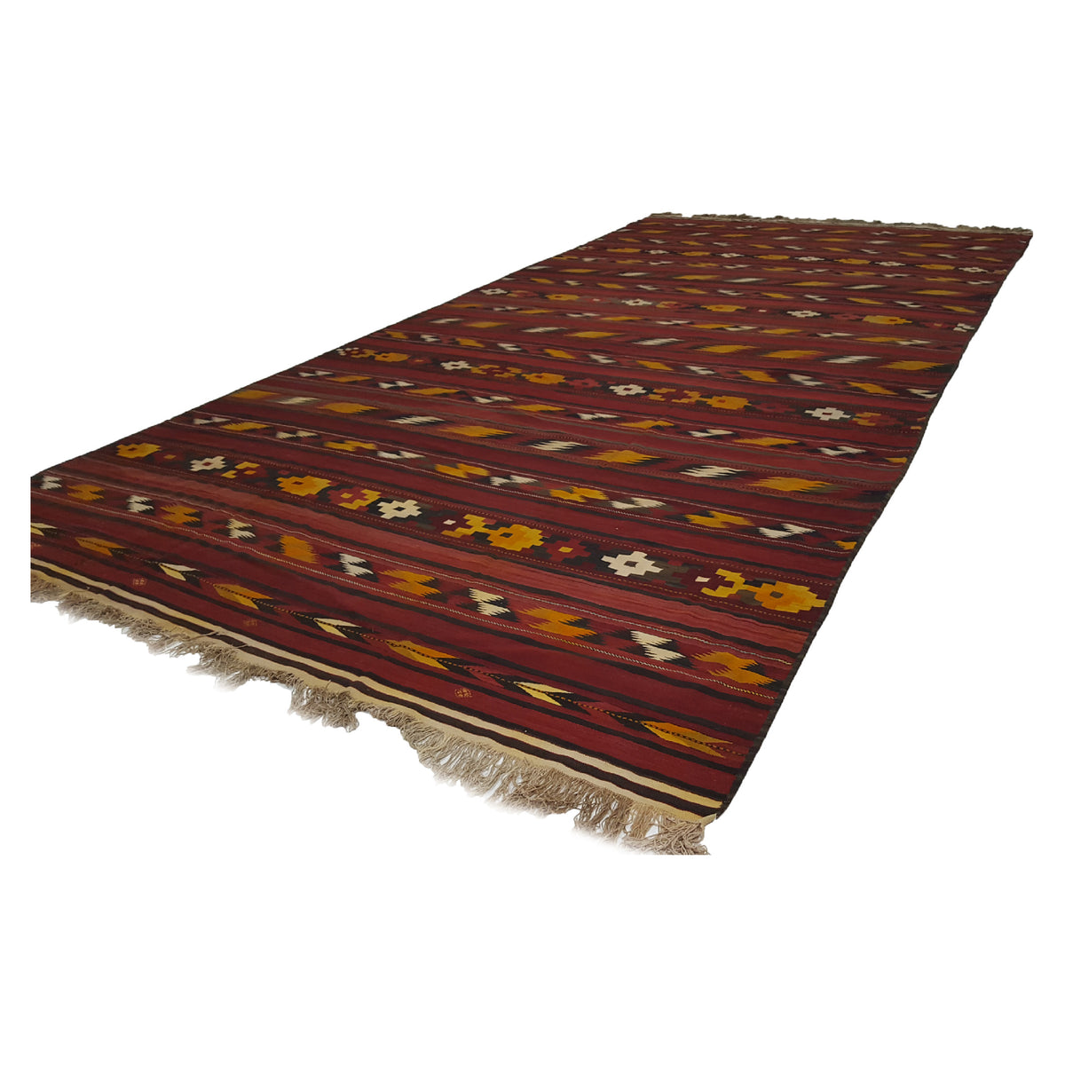 Fasa Antique Turk Kilim 14759 Rust Rust Kilim Antique Rug