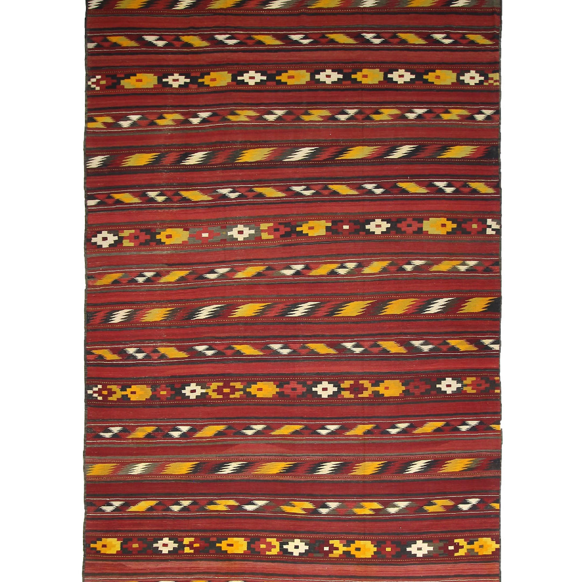 Fasa Antique Turk Kilim  Rust Rust Kilim