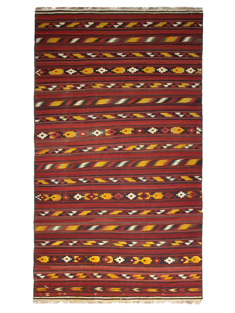 Fasa Antique Turk Kilim  Rust Rust Kilim