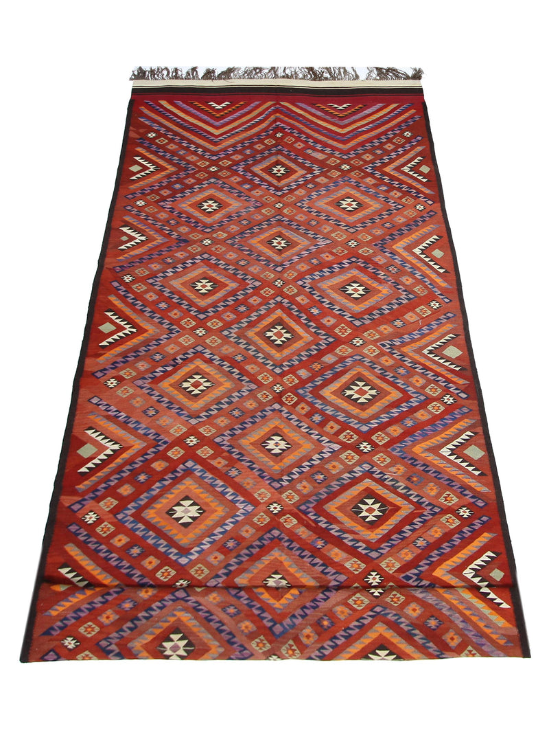 Pacific Turkaman 14760 Rust Kilim Hand Knotted Rugs