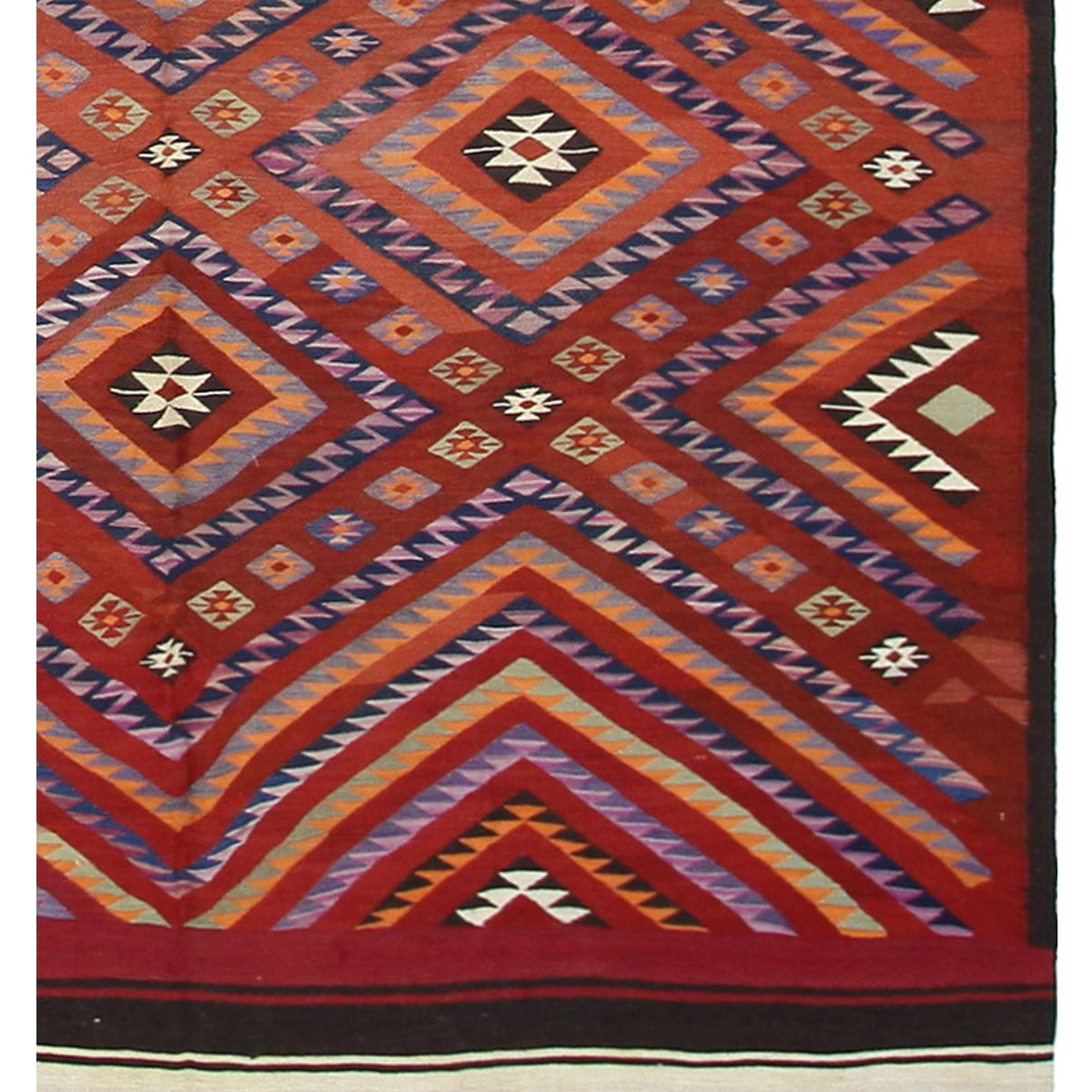 Pacific Turkaman 14760 Rust Kilim Hand Knotted Rugs