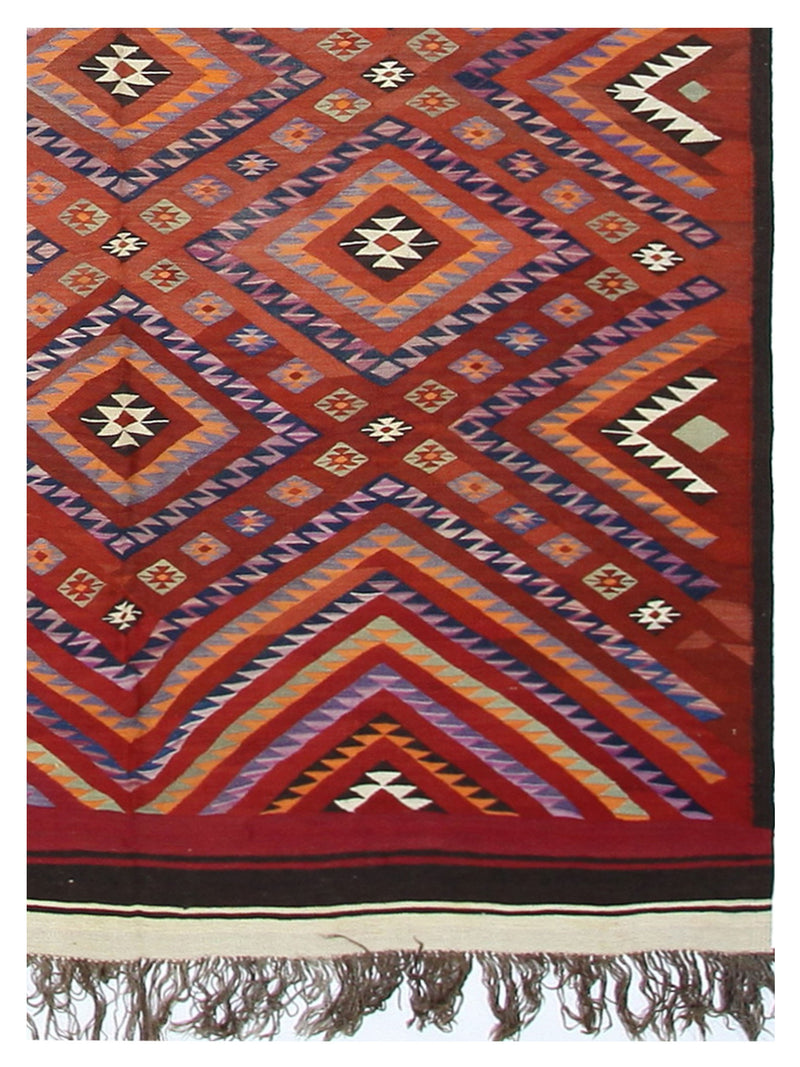 Pacific Turkaman 14760 Rust Kilim Hand Knotted Rugs