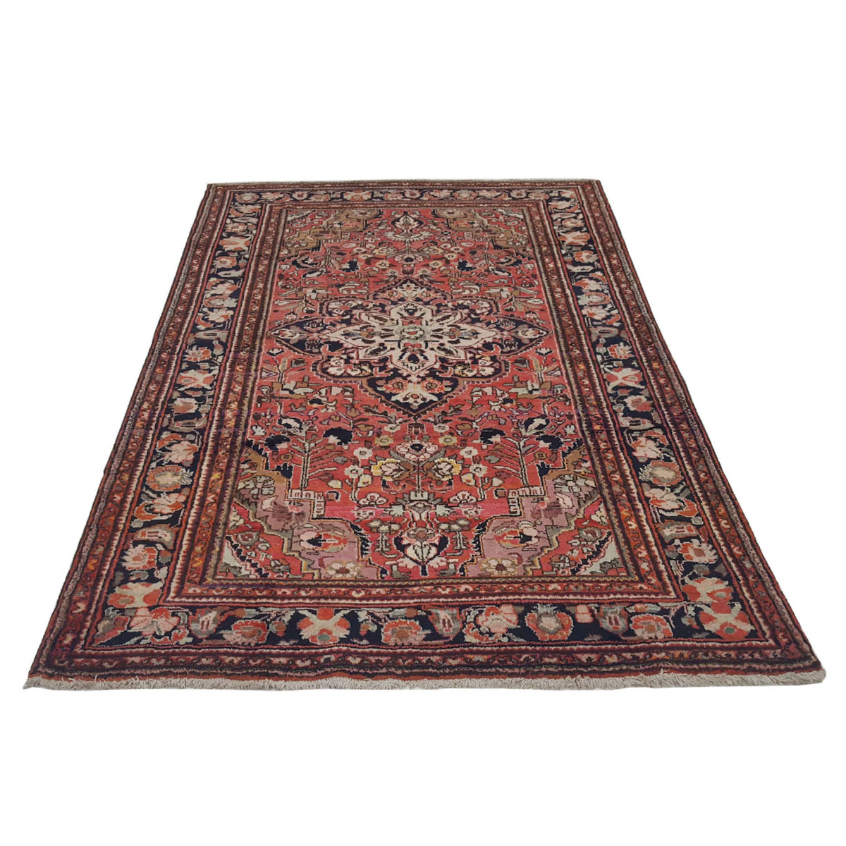 Pacific Lilian 14774 Red Black Traditional Hand Knotted Rug