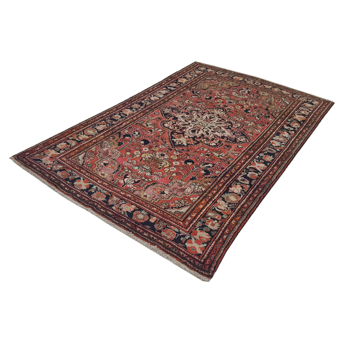 Pacific Lilian 14774 Red Black Traditional Hand Knotted Rug