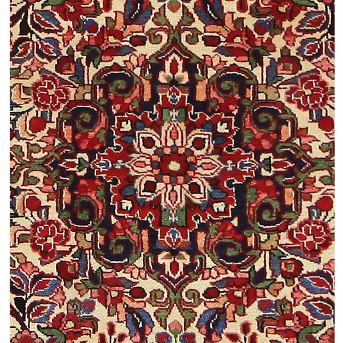 Pacific Hamadan 14775 Navy Red Traditional Hand Knotted Rug
