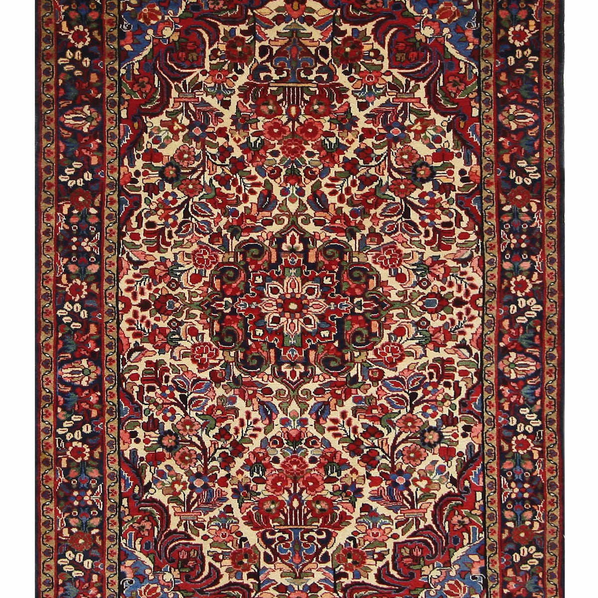 Pacific Hamadan  Navy Red Traditional