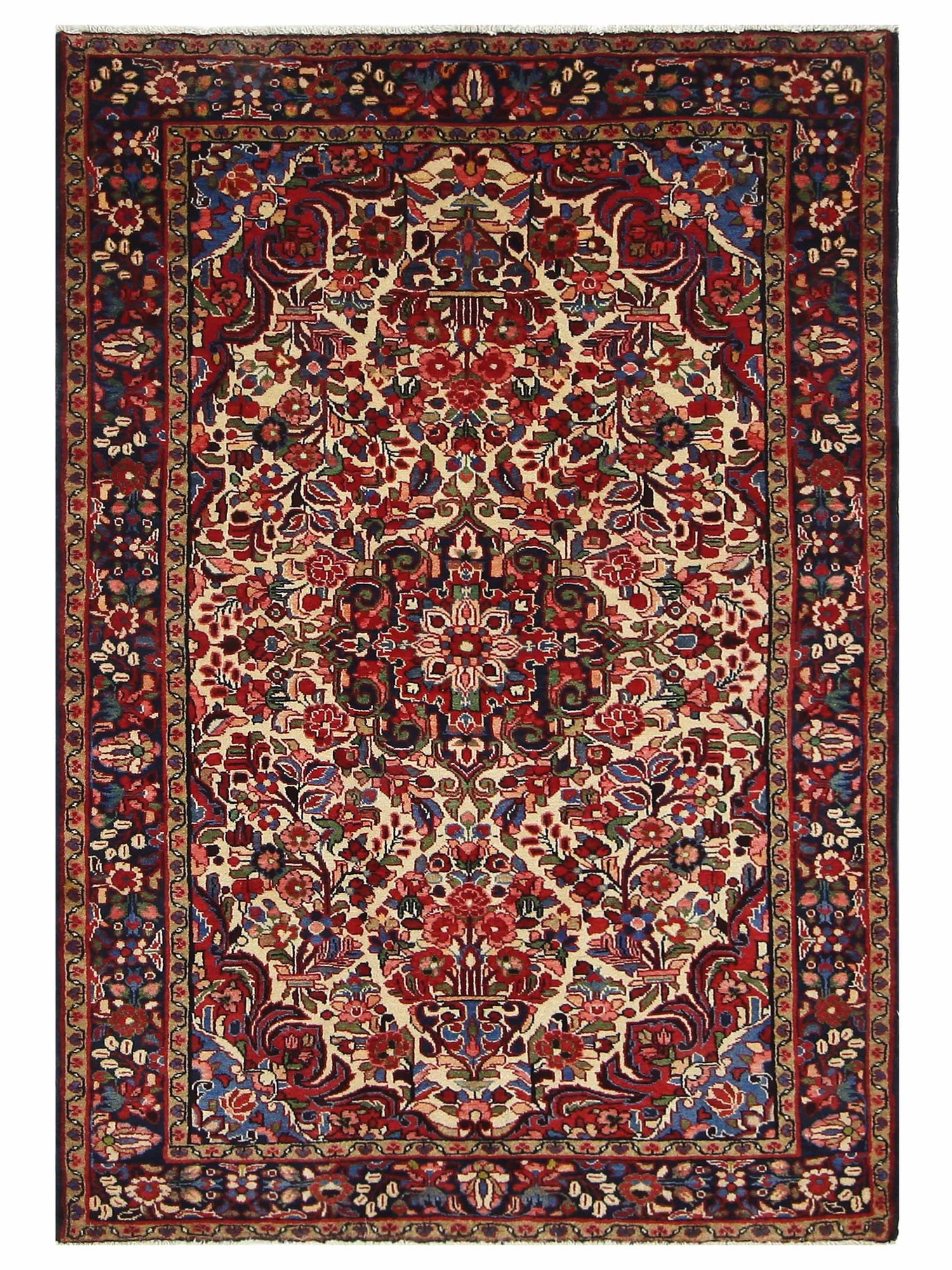 Pacific Hamadan  Navy Red Traditional