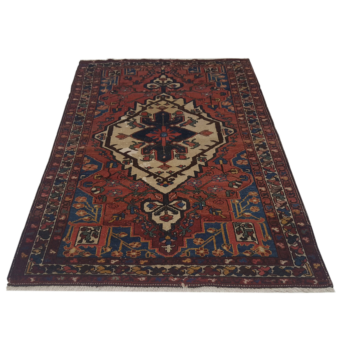 Pacific Bakhtiyari 14776 Brown Ivory Traditional Hand Knotted Rug