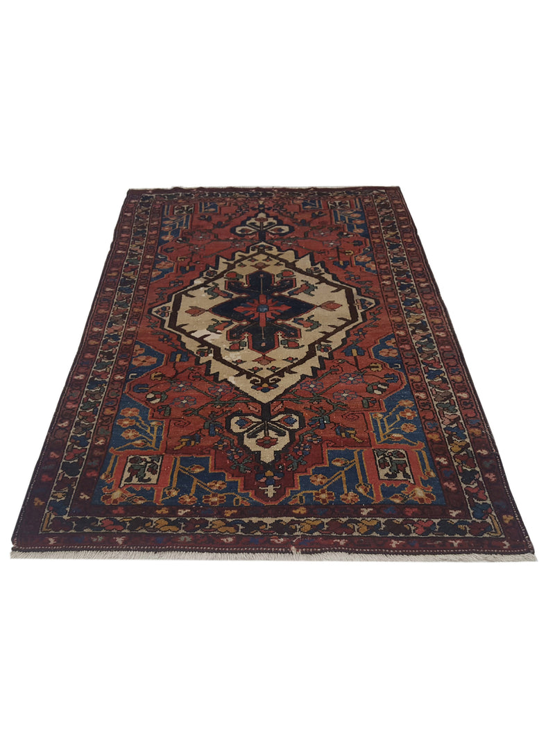 Pacific Bakhtiyari 14776 Brown Ivory Traditional Hand Knotted Rug