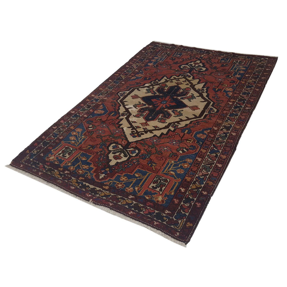 Pacific Bakhtiyari 14776 Brown Ivory Traditional Hand Knotted Rug