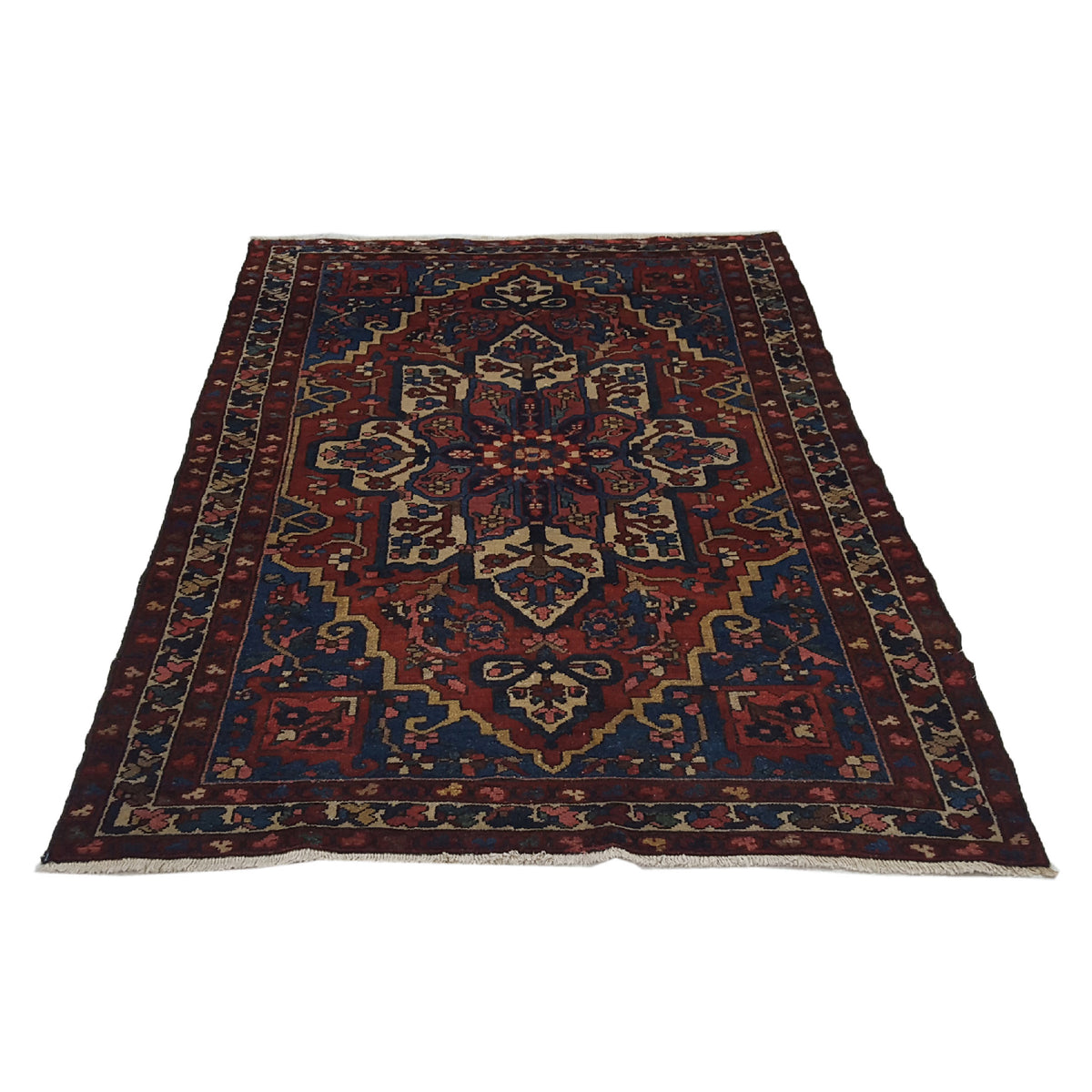 Pacific Bakhtiyari 14777 Red Beige Traditional Hand Knotted Rug