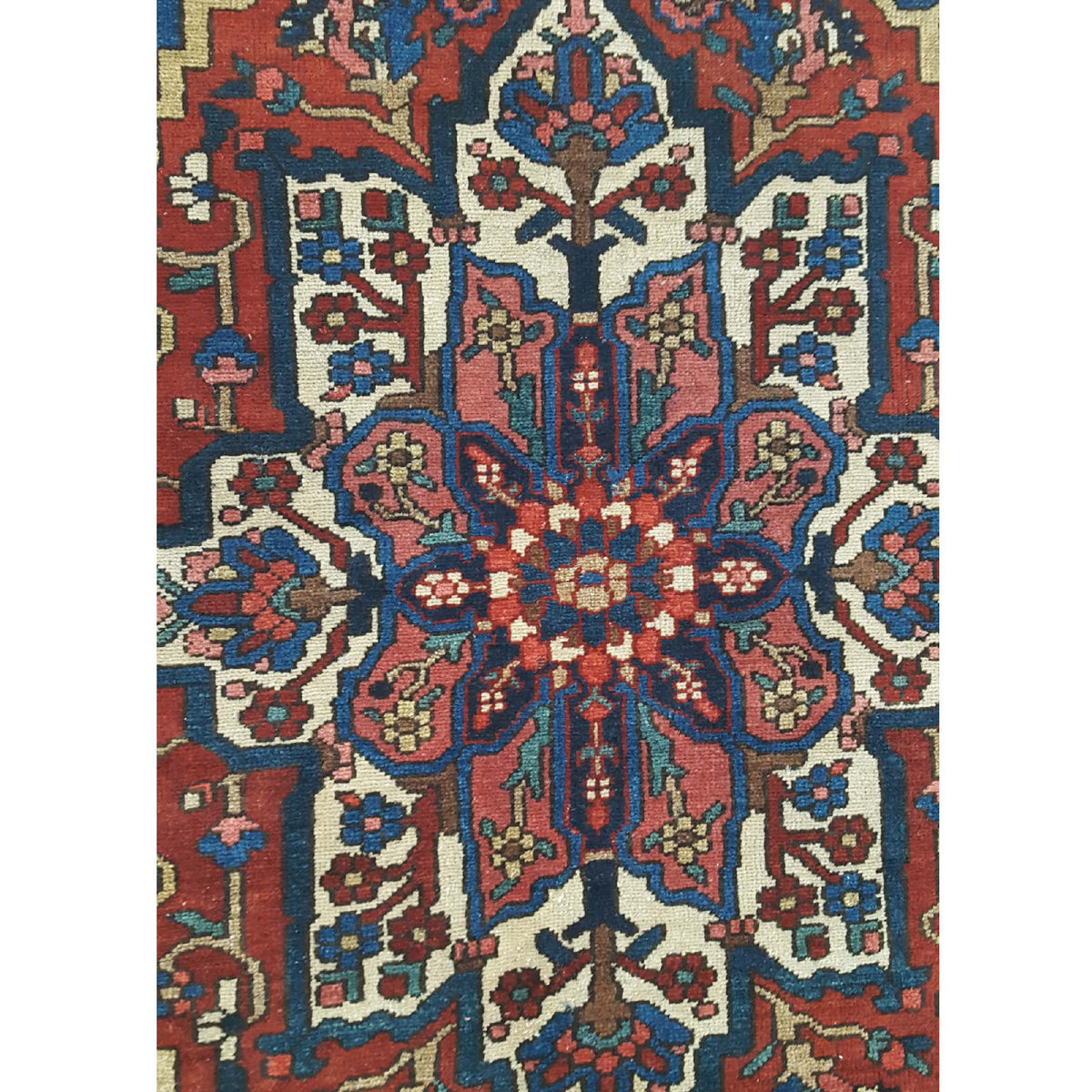 Pacific Bakhtiyari 14777 Red Beige Traditional Hand Knotted Rug